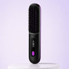 Brosse lissante chauffante ionique sans fil